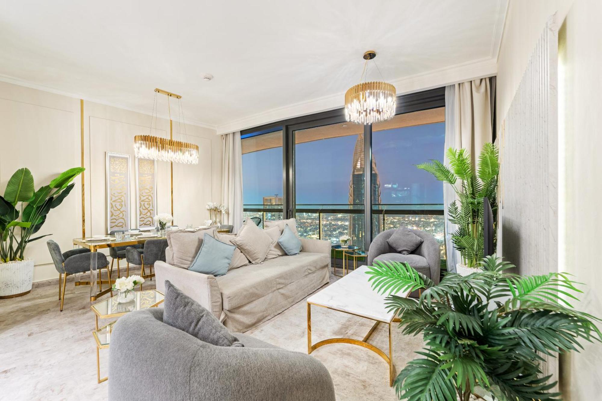 First Class 2Br With Full Dubai Skyline & Sea View ภายนอก รูปภาพ