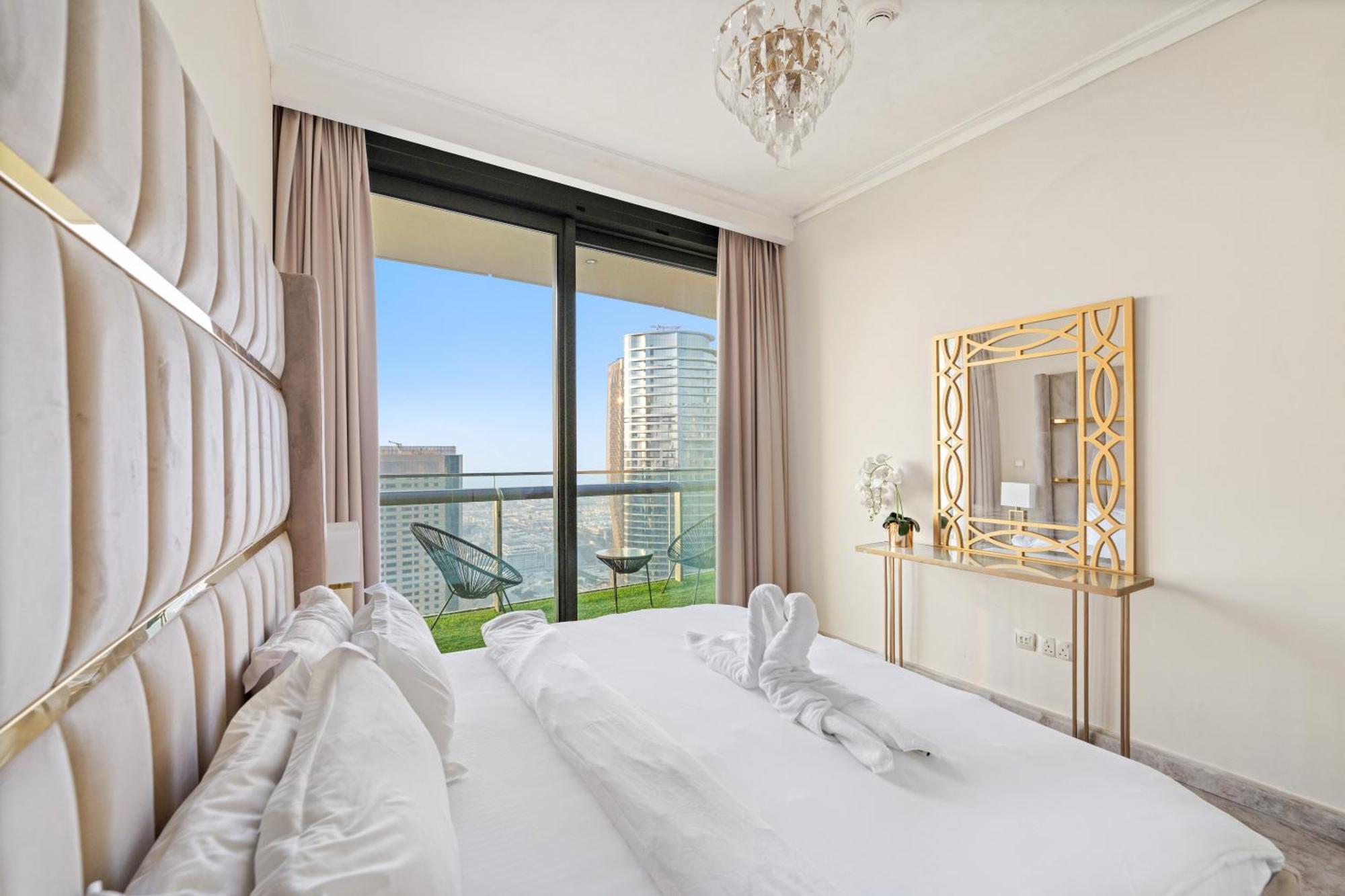 First Class 2Br With Full Dubai Skyline & Sea View ภายนอก รูปภาพ