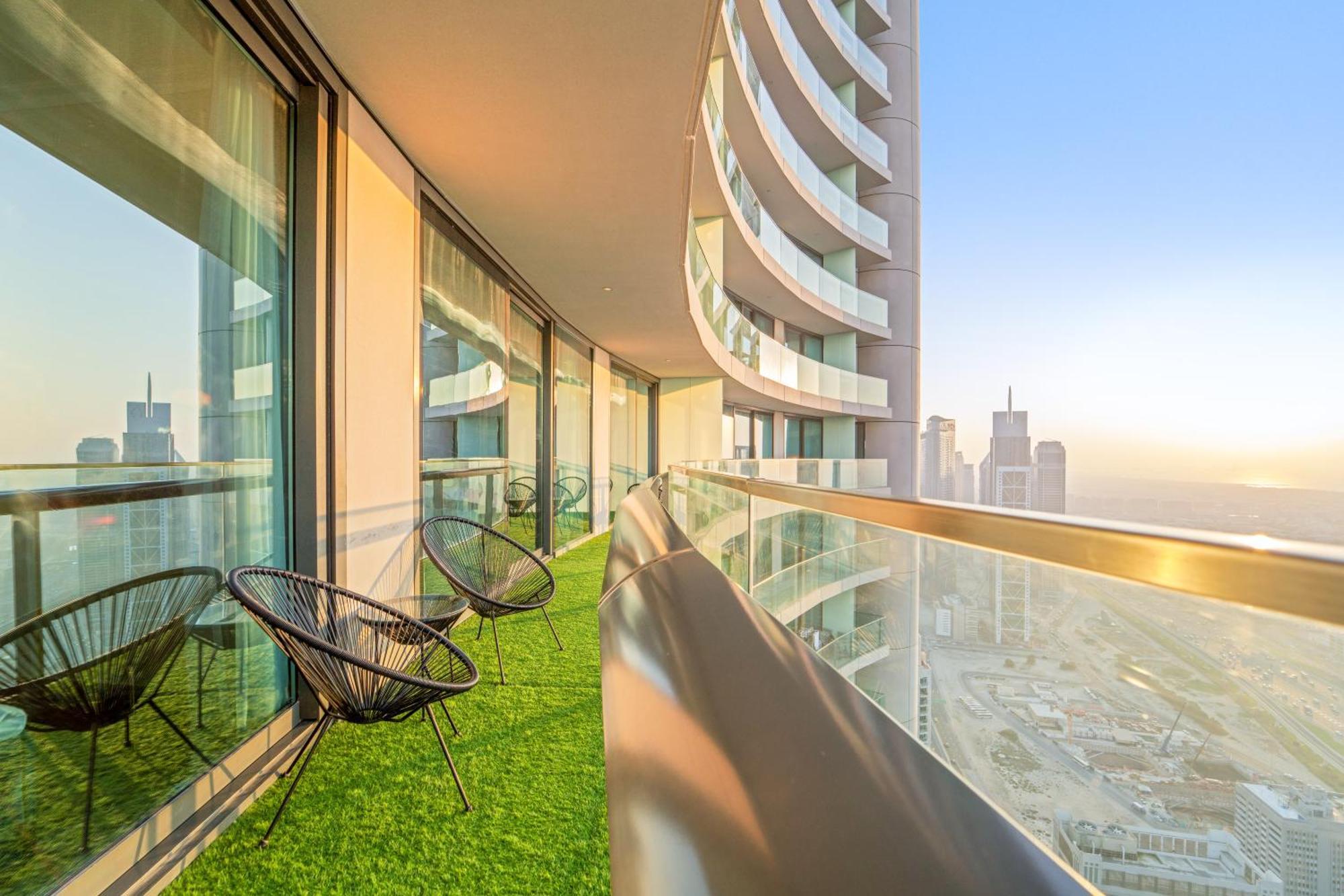 First Class 2Br With Full Dubai Skyline & Sea View ภายนอก รูปภาพ