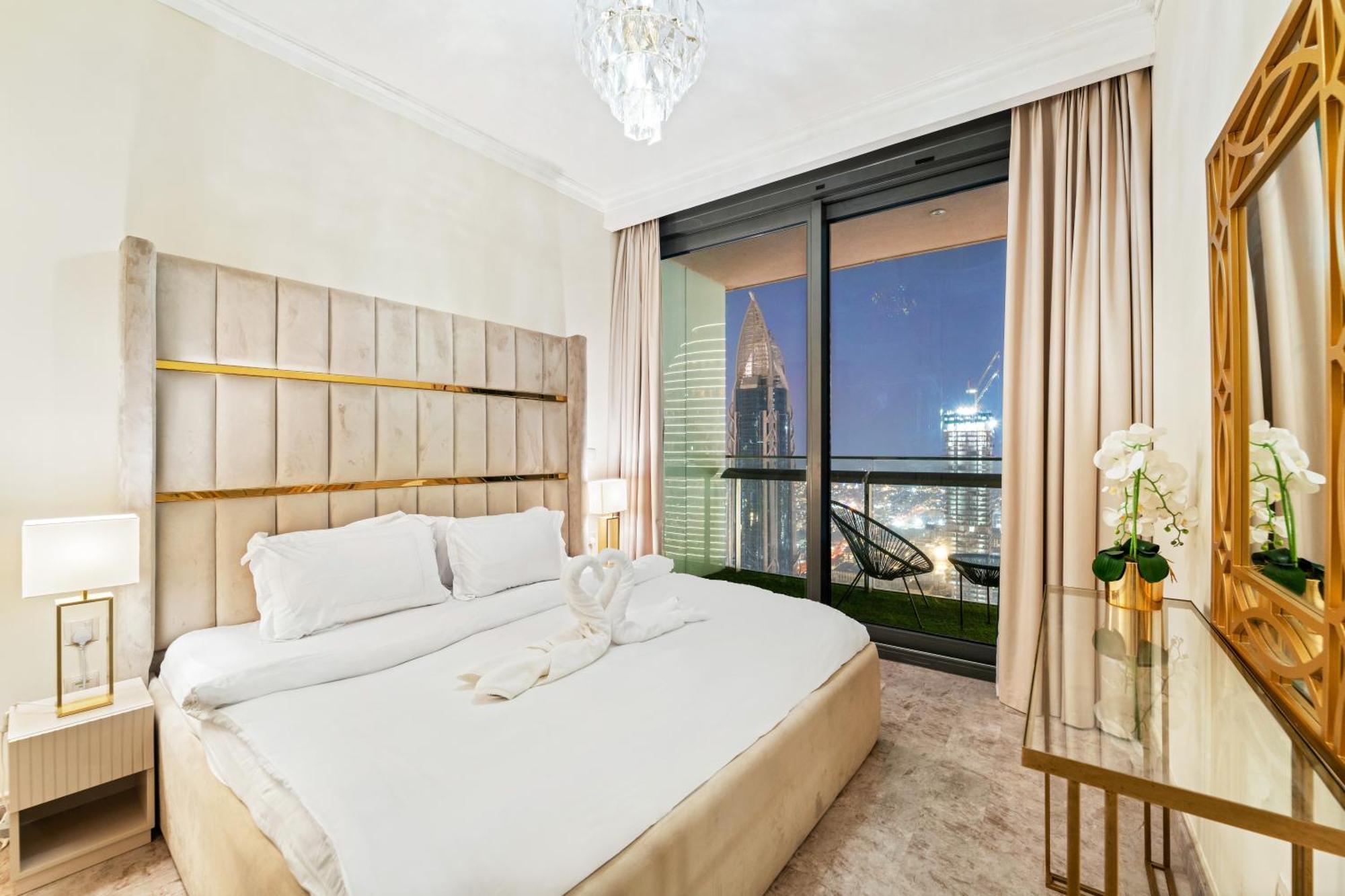 First Class 2Br With Full Dubai Skyline & Sea View ภายนอก รูปภาพ