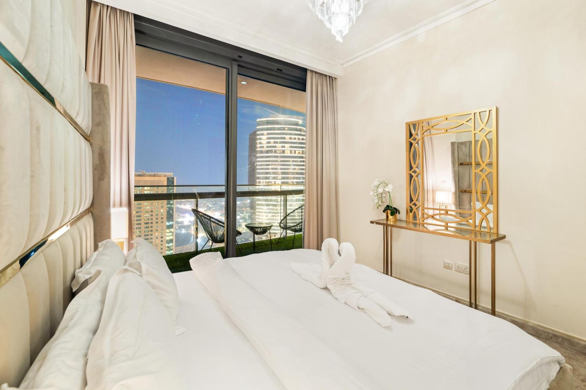 First Class 2Br With Full Dubai Skyline & Sea View ภายนอก รูปภาพ