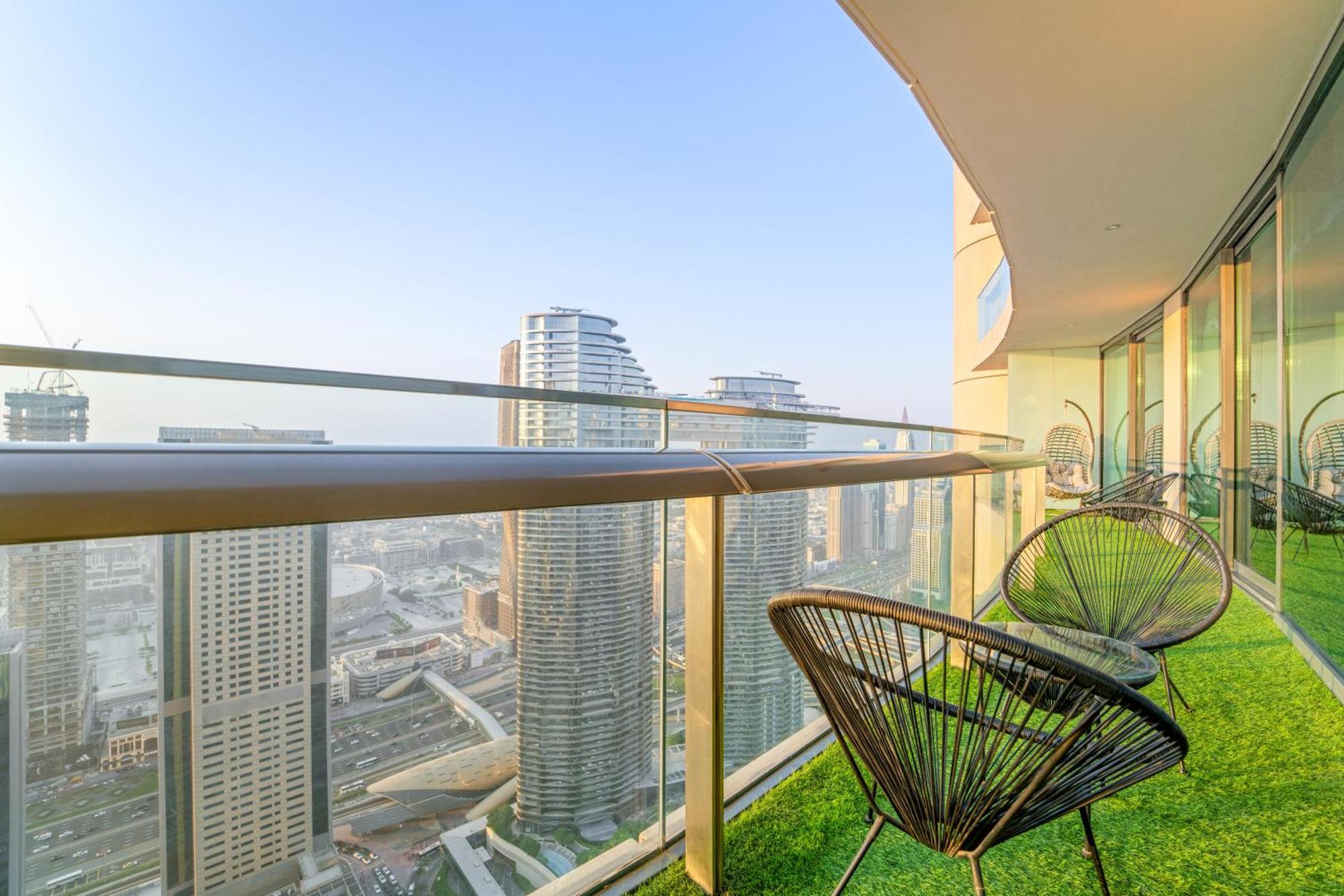 First Class 2Br With Full Dubai Skyline & Sea View ภายนอก รูปภาพ