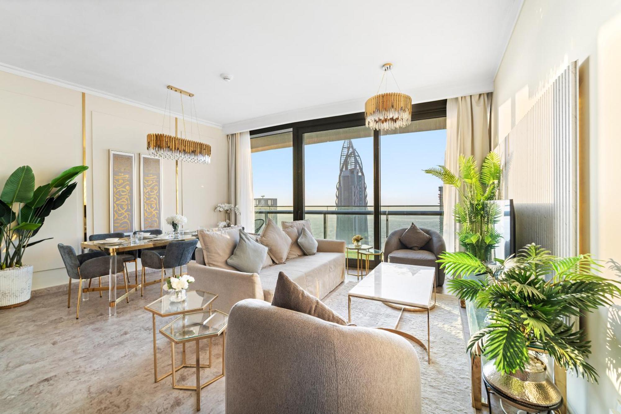 First Class 2Br With Full Dubai Skyline & Sea View ภายนอก รูปภาพ